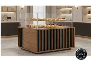 Ada Tipi Pasta Teşhir Dolapları 